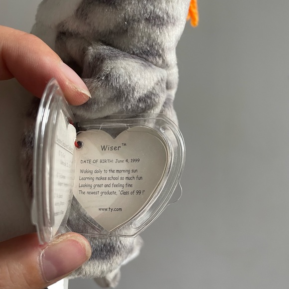 Original Beanie Baby. Wiser the Owl - Picture 3 of 3